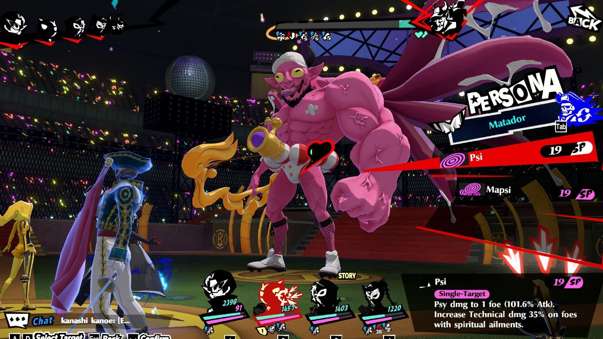 The boss fight (Image via ATLUS)
